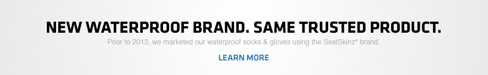New Waterproof Brand. Same Trusted Product.